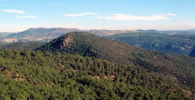 Fotografía de Cerro Moreno, en Santa Cruz de Moya, lugar del enfrentamiento del 7 de noviembre de 1949 (Foto de Salvador F. Cava).